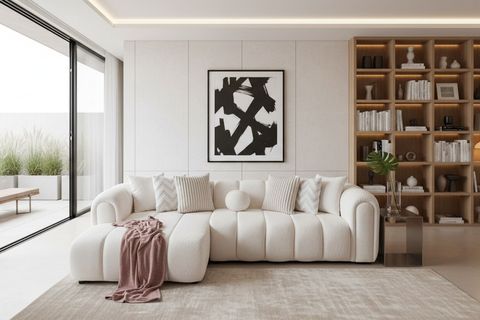 OSLO KÖŞE KOLTUK, SOL, BEYAZ