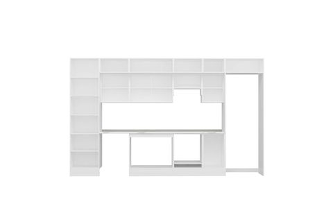 ALVİNKA 385X240 CM KLASİK MEBRAN MUTFAK DOLABI, MBB E80B60S45 1 MEBRAN BEYAZ SUNTALAM