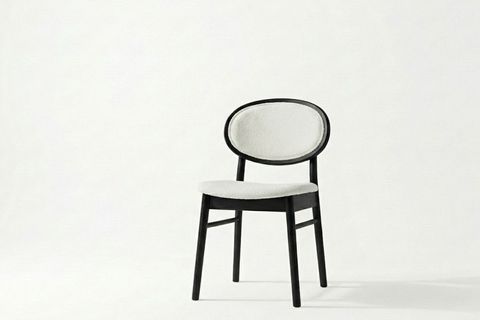 MEDİN LAKE DÖŞEMELİ KAYIN AĞACI SANDALYE, SİYAH, 2 ADET