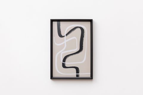 ABSTRACT LOOP POSTER İKİLİ TABLO SETİ, ÇERÇEVELİ, 33X48