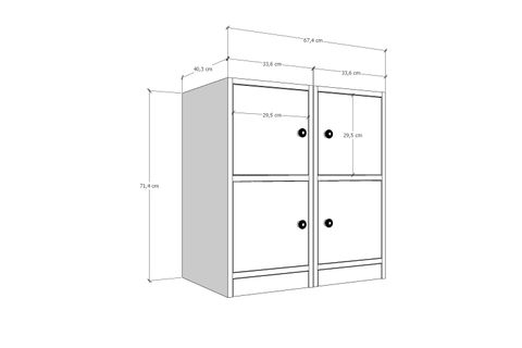 BK ÇOK AMAÇLI DOLAP, 4 KAPAKLI, ÇAD