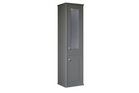 KALE MİRO 42 CM BANYO BOY DOLABI MAT GRİ SOL
