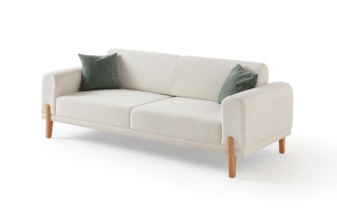 HAMBURG PLUS SIRT MEKANİZMALI ÜÇLÜ KOLTUK, BEYAZ