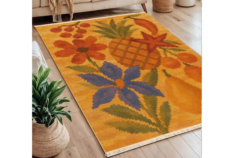 PİNEAPPLE BASKILI DOKUMA TABAN HALI, 248 YNG, 100X150  CM
