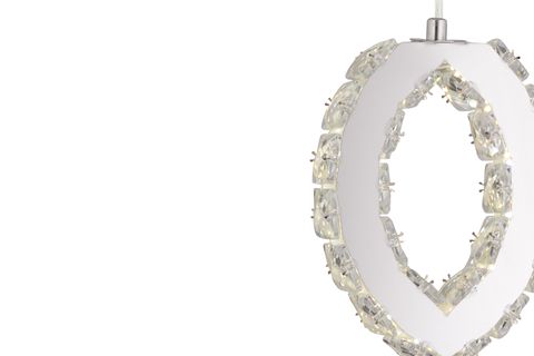 WİCKER TEKLİ LEDLİ AVİZE, KROM