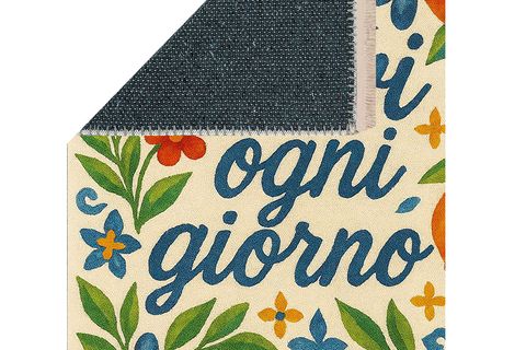 VİVİ OGNİ GİORNO AKDENİZ TEMALI BASKILI DOKUMA TABAN HALI, 272 YNG, 80X150  CM