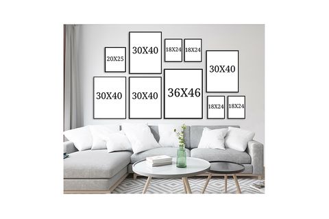 OTURMA ODASI ÇOKLU ÇERÇEVELİ TABLO SETİ DEKORASYON