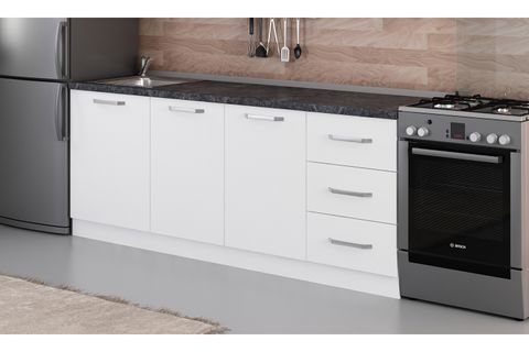 MİNAR 210 CM MUTFAK DOLABI BEYAZ 210-B1-ALT MODÜL