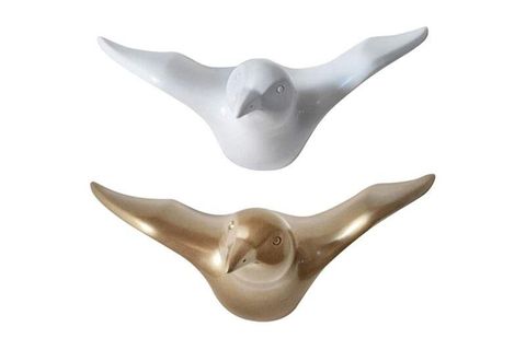 KUŞ DUVAR DEKORU ASKILIK, BEYAZ