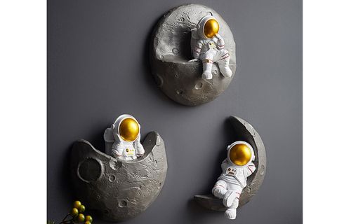ASTRONOT VE AY ÜÇLÜ SET, GOLD