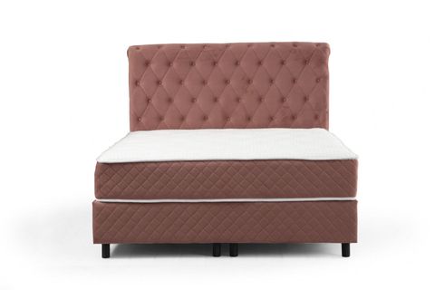 SONATA GÜL ÇİFT KİŞİLİK BAZA+BAŞLIK+YATAK, GÜL KURUSU, 120X200