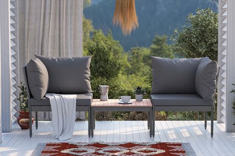 LİMNİ HOME MİNİ MULTİLOUNGE BAHÇE BALKON KOLTUĞU, GRİ