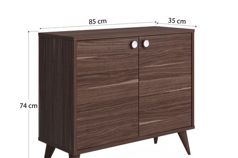 RUUM STORE BY DOĞTAŞ VEGA ÇİFT KAPAKLI ÇOK AMAÇLI DOLAP CEVİZ