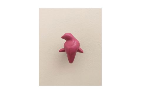 KUŞ ŞEKİL MODERN DUVAR DEKORU ASKILIK, PEMBE