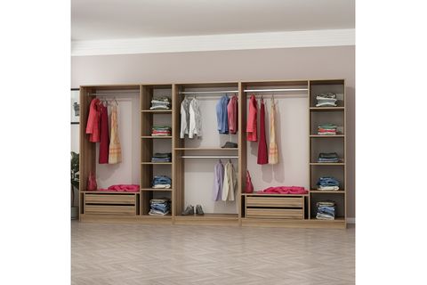 MİNAR KALE GARDIROP 9, 8 KAPAKLI, ANTRASİT