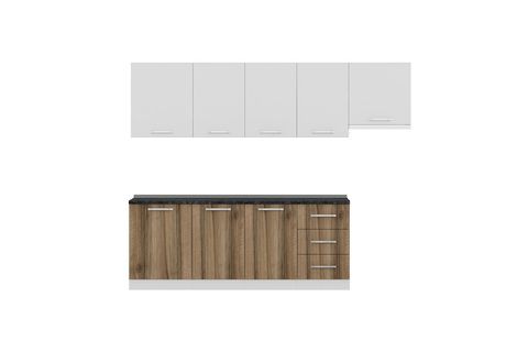 MİNAR EGE 270 CM MUTFAK DOLABI BEYAZ DORE 270-D4