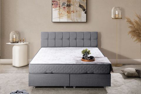 PARİS BAZA VE BAŞLIK SETİ, GRİ, 180X200