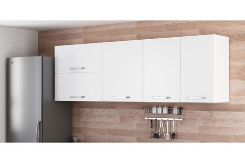 MİNAR 230 CM MUTFAK DOLABI BEYAZ 230-B2-ÜST MODÜL