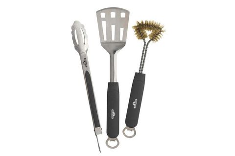 NAPOLEON ÜÇLÜ SET SPATULA, MAŞA, TEMİZLEME FIRÇASI PASLANMAZ ÇELİK