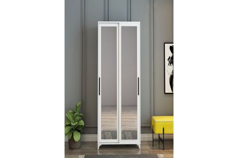 OLİVİA ÇİFT AYNALI PORTMANTO, SÜRGÜLÜ, BEYAZ