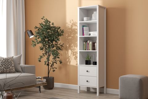 LUMERA KONSOL VİTRİN, 2 ÇEKMECELİ 4 RAFLI