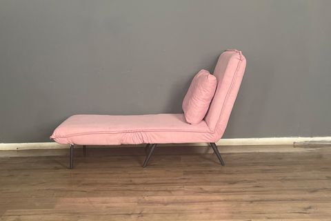 BERTA CONCEPT HERAKLES MEKANİZMALI KATLANIR YATAK OLABİLEN TEKLİ KOLTUK, PEMBE