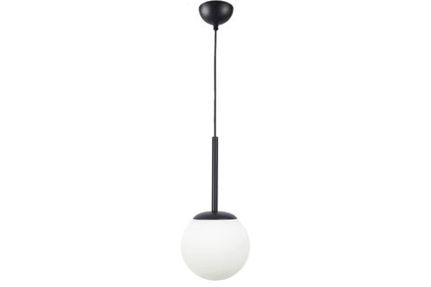 AYÇA MODERN TEKLİ CAM SARKIT SİYAH AVİZE, MA0001