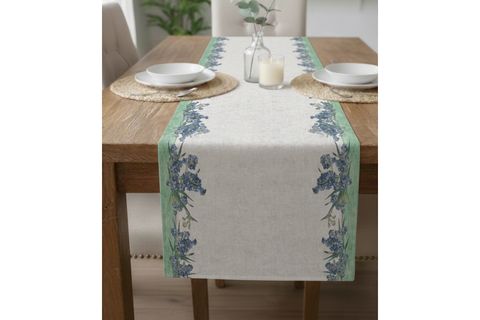 AQUA FLORA PAMUKLU MASA RUNNER, 0064 50X150