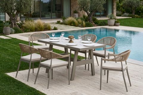 PORT BAHÇE BALKON YEMEK MASASI TAKIMI, 4 KİŞİLİK