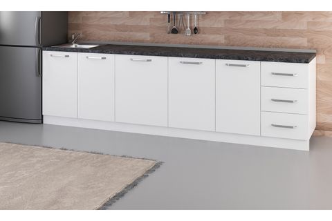 MİNAR 290 CM MUTFAK DOLABI BEYAZ 290-B1-ALT MODÜL