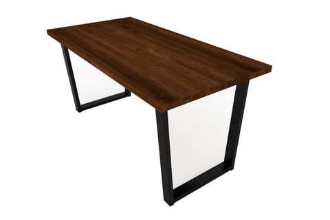 WOODESK ILGIN MASİF YEMEK MASASI CEVİZ RENK, 140X70, CPT7012-140