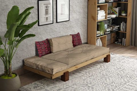 WOODESK ARİN MASİF NATURAL CAMEL RENK SEDİR CPT8301-200