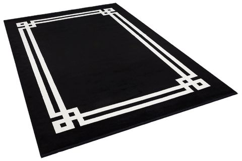 MAVERA SİYAH BEYAZ MAKİNE HALI 80X150