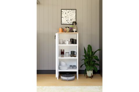 KABİ TEK KAPAKLI ÇOK AMAÇLI DOLAP, BEYAZ