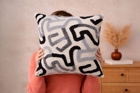 JAKAR İKİLİ PAMUK KIRLENT KILIFI, GRİ