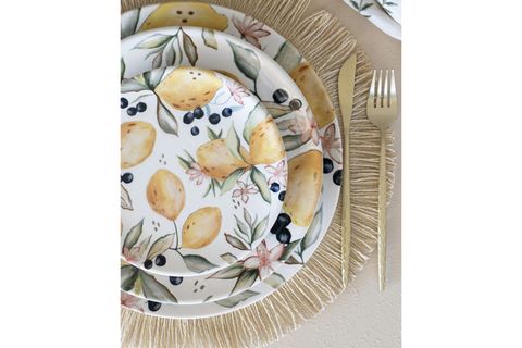 THE MİA LİMONCELLO PASTA TABAĞI 6LI SET 19 CM LMN012