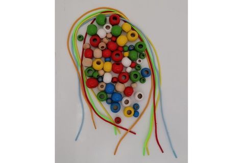 EDU DİZAYN AHŞAP OYUNCAK BONCUK DİZME SETİ