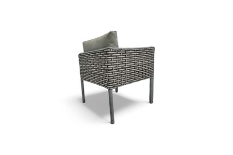 LETRA RATTAN İKİLİ BAHÇE MOBİLYASI, GRİ