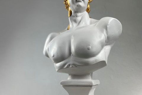 DAVID MELTING GOLD POP ART DEKORATİF ROMA YUNAN HEYKELLERİ