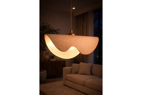 HANDMADE WABİ SABİ KARBON BETON AVİZE, WAVEON