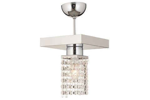 APLİQA PETER TEKLİ KRİSTAL TAŞLI AVİZE, KROM