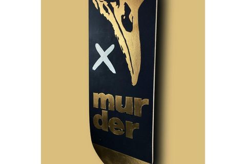 GOLDEN MURDER KAYKAY EL YAPIMI AHŞAP DUVAR DEKORU