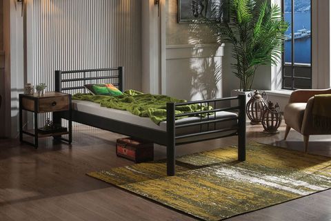 ASOS METAL KARYOLA, SİYAH, 90X200