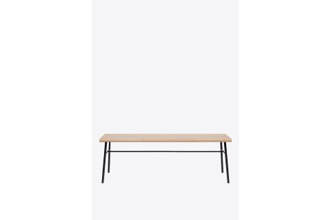 CHESİL SİYAH METAL AHŞAP BENCH