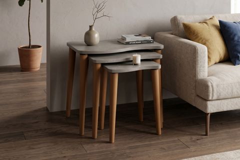 GOFRATO ZİGON SEHPA, BETON DESEN