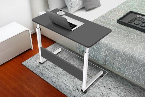 YÜKSEKLİK AYARLI ÇALIŞMA MASASI, ANTRASİT BEYAZ, 80X40