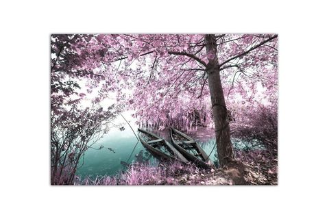PİNK TREES DEV BOYUT KANVAS TABLO