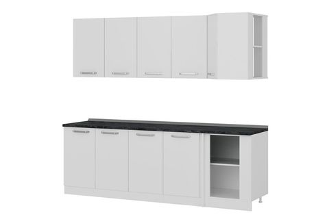 MİNAR 240CM KÖŞE MUTFAK DOLABI BEYAZ K240B1