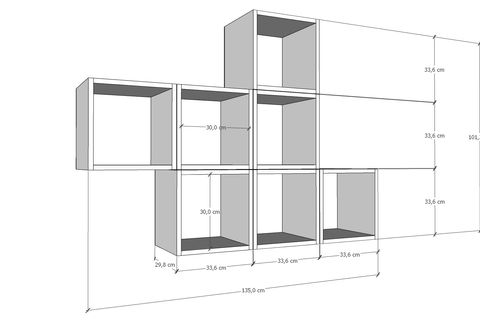 AYDIN KİTAPLIKLI RAF, PNR-DVR-1009