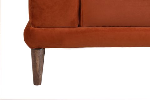 NERO KADİFE KÖŞE KOLTUK, KİREMİT, 250X160, SOL KÖŞE